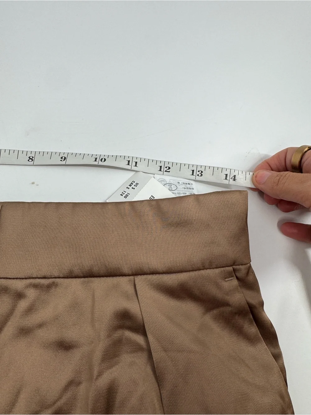 NWT Abercrombie & Fitch Sloane Satin Hi Rise Pleated Wide Leg Trouser Pants 29/8 - Picture 8 of 10